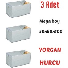 AY Home  Çeyizlik  Büyük  Boy  Yorgan  DÖŞEK  YASTIK  HURCU 100 X 50 CM EBATINDA Fermuarli  Tela  Kumaş   Gri  Mega  Boy   Hurç  Yıkanabilinir  Ev Taşima  için