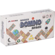 Özbience Ahşap Domino Space Eğlenceli ve Öğretici Oyun Seti