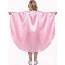 Kostüm Sarayı Oval Kesim Çocuk Gösteri Pelerini Pembe