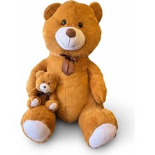 Hsc Bilişim 62518 100 cm Yavrulu Ayi Peluş -Hly