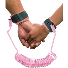 Özgürce Çocuk Güvenlik Bilekliği, Kayıp Önleyici Spiral Kordon, Pembe