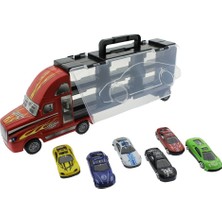 MEGA Taşınabilir Die-Cast Metal Araçlı Kamyon Kırmızı