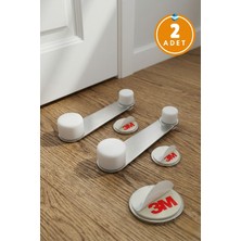 Özgürce Pratik ve Dayanıklı Paslanmaz Çelik Kapı Tutucu, 2 Adet, 3m Bantlı