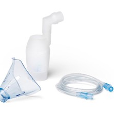 PremiumPort Nebulizatör Kit Yedek Parça Seti (Yetişkin Maske, Hava Borusu, Kit)