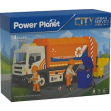MEGA Power Planet Işıklı ve Sesli Çöp Kamyonu Oyuncak Seti