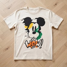 Durak Reklam Mickey Mouse ütü ile uygulanabilen DTF tekstil baskı