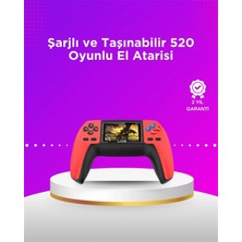 Hsc Bilişim P5 Taşınabilir Retro Konsol – 520 Oyun, Ergonomik Tasarım, Nostaljik Eğlence