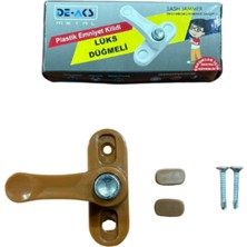 Özgürce Çocuk Emniyetli Pvc Kapı ve Pencere Güvenlik Mandalı, Kahverengi