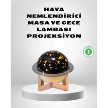 Hsc Bilişim USB Projeksiyon Gece Lambası ve Hava Nemlendirici – Aromaterapi Destekli, Taşınabilir Mini