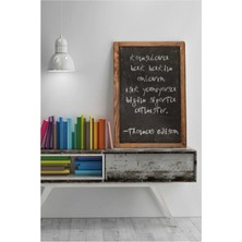 Özbience Çocuklar ve Yetişkinler Için 40X30 cm Dekoratif Kara Tahta Seti