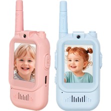 Özgürce Çocuklar Için Akıllı Kameralı Kablosuz Walkie Talkie Eğitici Oyuncak