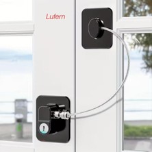 Özgürce Sağlam Siyah Çelik Halatlı Güçlü Emniyet Kilidi