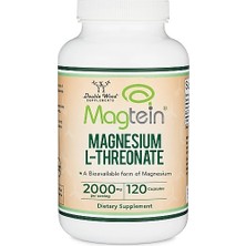 Double Wood,magtein Magnesium L-Threonate 2000 Mg 120 Kapsül