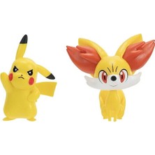 Pokemon Battle 2'li Figür Seti Pikachu ve Fennekin