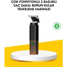 Hsc Bilişim 3’ü 1 Arada Şarjlı Erkek Bakım Seti – Saç, Sakal ve Burun Tüyü Kesme Makinesi