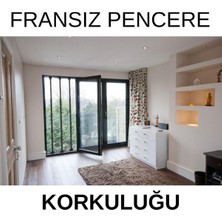 Özgürce Antrasit Gri Fransız Balkon Korkuluğu, Uzayıp Kısalan, Çocuk Güvenliği 3’lü
