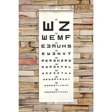 PremiumPort Yetişkin Göz Eşeli Işıksız Snellen Eşeli Branda