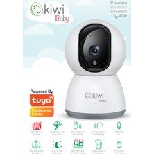 Özgürce 3mp Güvenlik Kamerası, 355° Döner, Gece Görüş, Wi-Fi, Tuya Uyumlu