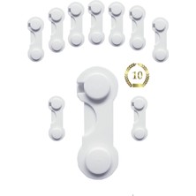 Özgürce 10 Adet Çok Amaçlı Mandallı Çocuk Güvenlik Kilidi Seti