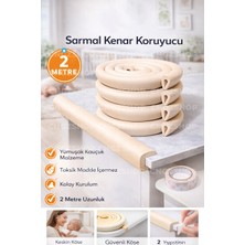 Özgürce 2 Metre Sarmal Kenar Koruyucu, Kalın Kauçuk, Güvenli Masa Köşe Koruma