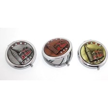 Hsc Bilişim Metal Istanbul Temalı Kabartmalı El Aynası