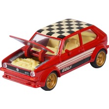 Majorette Volkswagen Deluxe Araba 1:64 Volkswagen Golf Mk1 Kırmızı