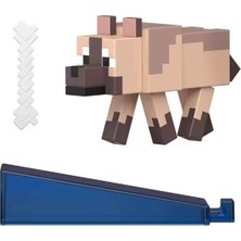 Minecraft Mi̇necraft Aksesuarlı Fi̇gür Chestnut Wolf JJR90