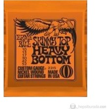 Ernie Ball 2215 Skinny Top Heavy Bottom Nikel Kaplama Tel Seti USA Menşeli Yüksek Kalite