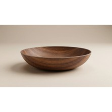 Palu Large Oval Servis Kasesi 24,5x35,5x8,5 cm | Büyük Boy Sunum Kase Ahşap Görünümlü