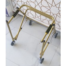 PremiumPort Çocuk Dört Tekerlekli, Frenli, Katlanabilir, Boy Ayarlı Yürüteç (66-83 Cm)