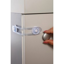 Özgürce Şeffaf Çocuk Koruma Kilidi, Çekmece ve Dolaplar Için 2 Adet