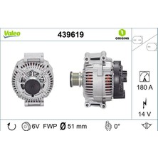 Universal Alternatör 12V 180A Mercedes Sprınter 211-311-511 Cdı 06-> Vıto 111-115CDI Vıano 2,0 Cdı-2,2cdı
