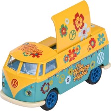 Majorette Volkswagen Deluxe Araba 1:64 Volkswagen T1 Sarı Mavi
