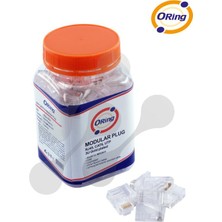 Hobibahçem Orıng MPC6U3 Cat6 Plug U/utp RJ45 Altın Uç Konnektör 100 Lü Paket