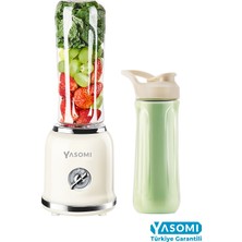 Özbience Retro Smoothie Blender Bej - Güçlü ve Şık Tasarım, Türkiye Garantili