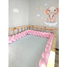 Özgürce Örgü Korumalık 3'lü 240 cm ve 50X90 cm Sepet Beşik Yatak Koruyucu