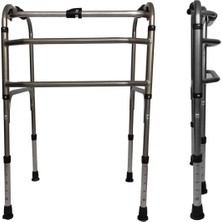 PremiumPort Hareketli Demir Walker Yürüteç, 19'luk Destekli Güçlü Yürüme Yardımı