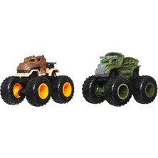 Hot Wheels Monster Trucks Güçlü Ikili 1:64 Arabalar Tyrannosaurus Rex JCC72