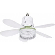 Beemen Tavan Fanı + LED Aydınlatma E27 Duy 3 Kademeli Kumandalı Sessiz Mini Tavan Vantilatörü 520MM