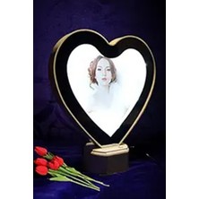 Ciyu Ticaret Kalp Tasarımlı Sihirli Ayna En Özel Resim Çerçeveniz Kalpli Sihirli Çerçeve