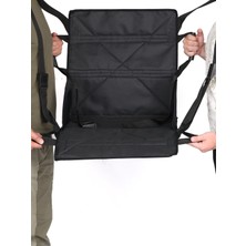 PremiumPort Sağlık Transfer Sedyesi, Omuz Destekli, Siyah, 90 kg ve Üstü Kullanım