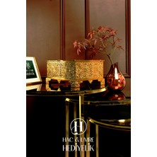 Hac & Umre Hediyelik Lüks Kabartmalı Taşlı Sandıklı Kuran-I Kerim Seti - Seccade ve Tesbih Hediyeli - Hac Umre Mevlüt Hediyeliği