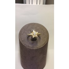 Lunel Silver Markiz Kesim Çiçek Tasarım Hareketli Gümüş Yüzük - Anti-Anksiyete Fidget Ring