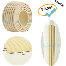 Özgürce 3’lü Çok Amaçlı Kauçuk Kenar Koruyucu Krem, 6 Metre