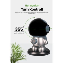 Özgürce Yüksek Çözünürlüklü 355° Hareket Takipli Gece Görüşlü Güvenlik Kamerası