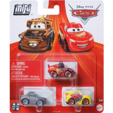 Disney Cars Cars Mini Karakter Arabalar Üçlü Paket HTR04