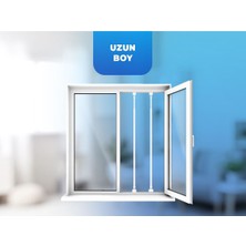 Özgürce Uzun Pencereler Için Ayarlanabilir Korkuluk ve 2 Adet Pencere Kilidi