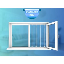 Özgürce Esnek Pencere Güvenlik Bariyeri, 80-130CM Uzunluk, 4 Adet Set