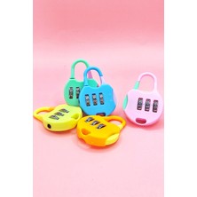 Özgürce Renkli Yuvarlak Şifreli Asma Kilit, Taşınabilir Güvenlik Çözümü - 1 Adet