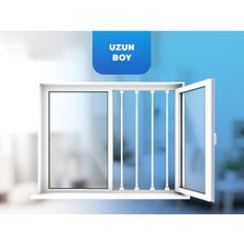 Özgürce Pratik Uzun Pencereler Için Korkuluk, Ayarlanabilir 130-160 Cm, 4'lü Set